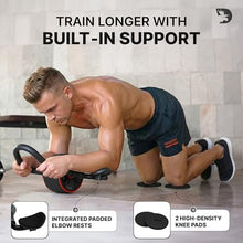 Load image into Gallery viewer, DMoose Fitness Ab Roller Wheel with Elbow Support &amp; 2 Knee Pads - Abdominal Exercise Trainer for Core Strength Training
