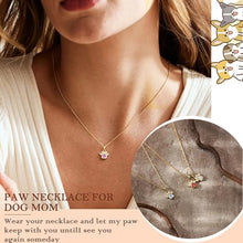 Load image into Gallery viewer, Gifts for Dog Lovers, Dog Lovers Gifts for Women Dogs Memorial Gift for Loss of Dogs October Birthday Gift Gold Birthstone Necklace for Women Pendant Necklace Christmas Stocking Stuffers for Pet Mom
