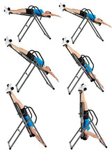 Load image into Gallery viewer, INNOVA HEALTH AND FITNESS ITM5900 Advanced Heat and Massage Inversion Table, Gray/Black
