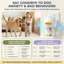 Load image into Gallery viewer, NAURTPIW Dog Calming Diffuser – 3 Plug-in + 6 Refills, 180-Day Stress Relief, Dual-Pheromone Formula for Anxiety, Barking, Chewing &amp; Indoor Peeing, Advanced Dog Calming Pheromones Diffuser Kit
