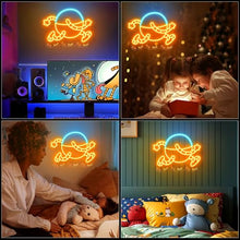 Load image into Gallery viewer, Officially Licensed Dog Man's 80-HD Neon Signs for Wall Decor,Based on DogMan Series LED Light Up Sign for Bedroom,Kids' Room,Game Room,Party,Perfect Birthday/Christmas Gift for Dog Man Lovers &amp; Fans
