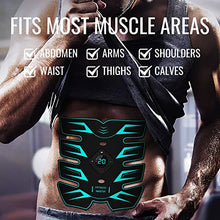 Load image into Gallery viewer, Innocareer Abs Stimulator, EMS Muscle Stimulator Fitness Equipment for Abdomen Arms Shoulder Back Leg Hip, Ab Stimulator for Women &amp; Men
