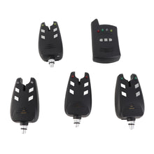 Load image into Gallery viewer, CFTIGIW 4 Pcs Fishing Bite Alarm Pcs Receiver Indicator Sound LED Light Alert Fish Equipment Accessories Fish Bite AlarmFishing Bite AlarmLight Fishing AlertFishing
