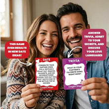 Load image into Gallery viewer, Couples Bingo Date Night Game for Couples – Romantic &amp; Meaningful Card Game with Promps, Questions &amp; Challenges | Fun Relationship Game for Dates, Different Gameplay Everytime, 2 Players
