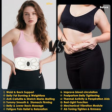 Load image into Gallery viewer, abs Stimulator Abdominal Massager with Heat &amp; Redlight &amp; Vibration &amp; Electric Muscle Stimulator, Tactical x abs Toner Belt for Belly Fat Burning Stomach Cellulite, Lower Back Massagr for Pain Relief
