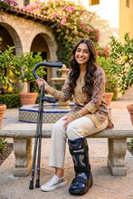 Load image into Gallery viewer, in-Motion Pro Crutches | Foldable Crutches| Crutches for Adults with Ergonomic Handles | Spring Assist Technology | Articulating Tips | Size Short (4'8" - 5'9") | Charcoal Grey
