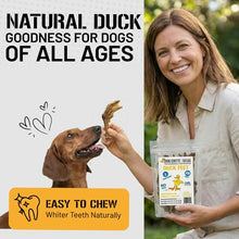 Load image into Gallery viewer, Dog Chits Duck Feet for Dogs - 100% All-Natural, Healthy Duck Treats for Dogs - No Additives or Preservatives - Dehydrated &amp; Digestible - Suitable for Large and Small Breeds - Nails Removed - 28 Pack
