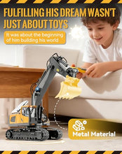 Load image into Gallery viewer, Remote Control Excavators with 360 Rotation, Metal Parts, Little Builders, Big Action(1pc-1)
