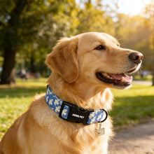 Load image into Gallery viewer, ARING PET Peace Dove Dog Collar, Cute Blue White Bird of Peace Pigeon Pet Collars for Puppy Small Medium Large Boy Girl Dogs-L, for Daily Outdoor Walking Training
