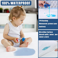 Load image into Gallery viewer, Waterproof Mattress Protector King Size, Breathable Mattress Cover, Fitted Deep Pocket Mattress Pad Cover Stretches up to 21 Inches, Soft Noiseless Bed Cover
