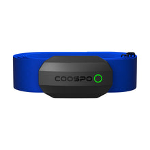 Load image into Gallery viewer, COOSPO Bluetooth Heart Rate Monitor Chest Strap H808S, ANT+ BLE HR Monitor Chest, HRM IP67 Waterproof -Black Blue
