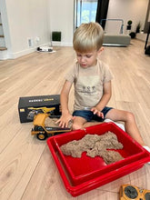 Load image into Gallery viewer, KIDMARKT RC Dump Truck Toy for Kids | 9-Channel Metal Construction Vehicle with Working Bed, Lights &amp; Sounds.
