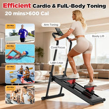 Load image into Gallery viewer, Winfita Magnetic Stair Stepper for Home, 77 LBS Peak Resistance with No Limited Adjustment, 2 Incline Levels, 12'' Extended Pedal, Folding Vertical Climber with 320 LBS Weight Capacity
