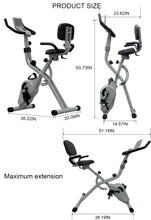 Load image into Gallery viewer, BARWING Stationary Exercise Bike for Home Workout, 5 IN 1 Foldable Indoor Cycling Bike
