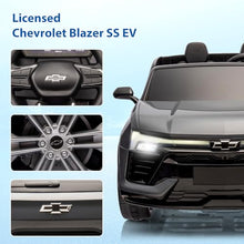 Load image into Gallery viewer, Kids Ride On Car 24V 2-Seater SUV Licensed Chevrolet Blazer Battery-Powered Electric Vehicle w/Parent Remote Control | Black
