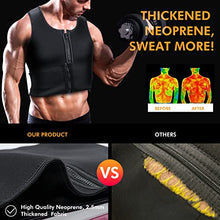 Load image into Gallery viewer, A+ Choice Sauna Vest Waist Trainer for Men - Mens Sauna Suit Large Sweat Belt -3XL
