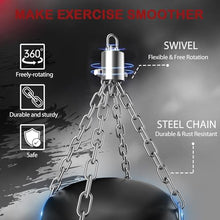 Load image into Gallery viewer, Mesetast Punching Bag for Adults, 4ft Heavy Boxing Bag Set with 12 OZ Gloves for MMA Karate Kickboxing Boxing - Unfilled
