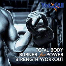 Load image into Gallery viewer, Yes4All Solid Cast Iron Kettlebell Weights Set – Great for Full Body Workout and Strength Training, 45lb
