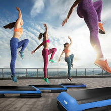 Load image into Gallery viewer, Yes4All Adjustable Workout Aerobic Exercise Step Platform - Blue Black
