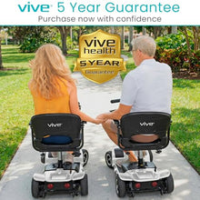 Load image into Gallery viewer, Vive 4 Wheel Mobility Scooter - Electric Powered Wheelchair Device - Compact Heavy Duty Mobile for Travel, Adults, Elderly - Long Range Power Extended Battery with Charger &amp; Basket
