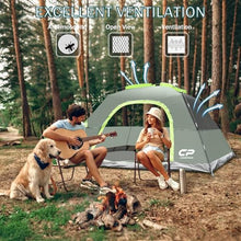 Load image into Gallery viewer, CAMPROS CP Tents for Camping 2/4/6 Person, Waterproof Windproof Dome Tent
