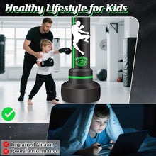 Load image into Gallery viewer, Heavy Freestanding Punching Bag for Adults Teens, 70” Standing Boxing Bag with Gloves and Pump, Women Men Stand Kickboxing Bags for Boxing Training MMA Fitness Home Gym Martial Arts
