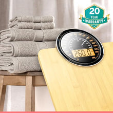 Load image into Gallery viewer, Thick Tempered Glass - Extra Large Display - Easy to Read Digital Bathroom Scale - New - Wood

