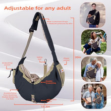 Load image into Gallery viewer, Dog Carrier Sling,Dog Carriers for Small Dogs &amp; Cats Under 20 lbs,Puppy Carrying Backpack Pet Purse with Pockets,Adjustable Shoulder Strap,Hands Free for Travel (Black)
