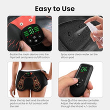 Load image into Gallery viewer, Hip Trainer Glute Muscle Stimulator Belt, Butt Lifting Muscle Toner Machine for Lifting Hips, Home Workout Equipment for Men Women
