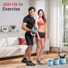 Load image into Gallery viewer, PASYOU Adjustable Dumbbell Set, 45lbs Free Weight Set with Connector, 5 in 1 Weight Set Used as Kettlebells, Barbell, Push up Stand, Fitness Exercises for Home Gym Suitable Men/Women
