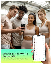 Load image into Gallery viewer, RunStar Smart Scale for Body Weight, Full-Body Bathroom Scale with 8 Electrodes for BMI, Muscle Mass, 3-Metric Display, High-Accuracy Body Composition Monitor with 28 Metrics &amp; App Connectivity
