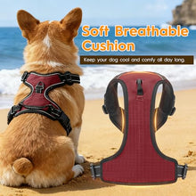 Load image into Gallery viewer, No Pull Dog Harness, No-Choke Soft Padded Reflective Dog Vest Harness with Front Clip &amp; Top Handle, 2 Quick-Release Buckles, Adjustable for Small Medium Large Dogs
