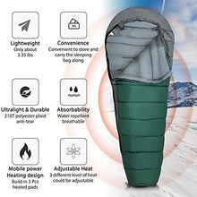 Load image into Gallery viewer, FENOKD Portable Lightweight Camping Sleeping Bag for Adults &amp; Youth Sleeping Bags Compact Ultralight Backpacking with Compression Bag for Hiking Fishing Outdoors，
