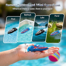Load image into Gallery viewer, fromeasy 2-Pack Mini RC Boats with Floating Ball – 2.4GHz Remote Control Boats for Pools &amp; Lakes
