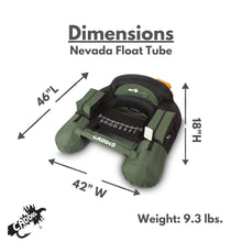 Load image into Gallery viewer, Nevada Float Tube for Fishing and Angling (Made by Caddis Sports)
