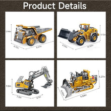 Load image into Gallery viewer, BLQCSLH Excavator Set, RC Dump Truck Command The Site Conquer The Dir (4-piece Set)
