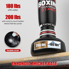 Load image into Gallery viewer, Freestanding Punching Bag for Adults Teens, 69'' Boxing Bag with Stand, Includes Boxing Gloves &amp; Air Pump, Kick Boxing Training Equipment for MMA, Muay Thai, Kickboxing, Fitness for Beginners
