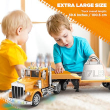 Load image into Gallery viewer, KIDMARKT 39.6" Giant RC Semi-Trailer Truck for Kids | 16-Channel Remote Control Transport Truck with Lights &amp; Sounds
