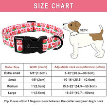 Load image into Gallery viewer, ARING PET Summer Dog Collar-Cute Watermelon Dog Collar for Small Dogs, Adjustable Soft Cotton Girl Dog Collars for Small Medium Large Dogs, X-Small
