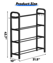 Load image into Gallery viewer, Ansionsol 4-Tier Adjustable Dumbbell Rack - Black(Rack Only)
