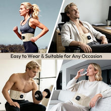 Load image into Gallery viewer, RoundT2 Ab Stimulator Muscle Toner - Heating &amp; Massage Functions, Fat Burning &amp; Abdominal Toning Device, Unisex Portable Home Fitness Equipment for Women Men Gifts

