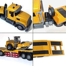 Load image into Gallery viewer, Remote Control Semi Truck Toy For Kids - 1:24 RC Semi-trailer Engineering Tractor With Sound And Lights, Trailer Truck Toy With Inertia Roller, Construction Vehicles For Boys &amp; Girls 3-8 Years Old
