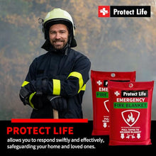 Load image into Gallery viewer, Protect Life Saving Emergency Fire Blankets 1 Pack - 40"x40", Fiberglass Fire Blanket for Home &amp; Kitchen - Fire Suppression or Retardant Tarp - Fire Safety Kit for Car or Camping
