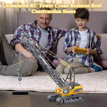 Load image into Gallery viewer, C Truck Crawler Tower Crane Hoist Dragline Die-cast Model Lifiting Cable
