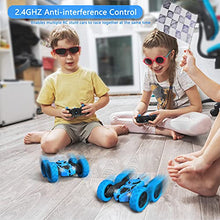 Load image into Gallery viewer, Hamdol Remote Control Car for Kids, 360° Rotating RC Stunt Car Double-Sided 4WD Electric Vehicle with LED Lights
