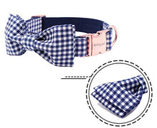 Load image into Gallery viewer, ARING PET Bowtie Dog Collars Adjustable Collar with Bow Tie for Puppy Small Medium Large Boy Girl Dogs-Size M Length 13.5-22"
