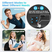 Load image into Gallery viewer, CLORIS 8 Electrodes Digital Smart Scale FSA&amp;HSA Eligible for Body Weight Fat Accurate BMI Muscle Mass Body Composition Measurement Health Analyzer with App Bluetooth
