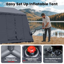 Load image into Gallery viewer, Inflatable Tents for Camping, Large Blow Up Tent with Hand Pump, Easy Setup InflatableTent 4 Season Tent, Waterproof Oxford Air Glamping Tents for Camping Adult 6/8/10 Person
