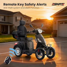 Load image into Gallery viewer, Super Large Electric 4 Wheel Mobility Scooters, Heavy Duty 800W Wheelchair Device, 25 Miles Long Range, All Terrain Mobility Scooter，Speed Adjust, Remote Key,Receive Ready to Ride (Black)
