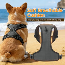 Load image into Gallery viewer, No Pull Dog Harness, No-Choke Soft Padded Reflective Dog Vest Harness with Front Clip &amp; Top Handle, 2 Quick-Release Buckles, Adjustable for Small Medium Large Dogs
